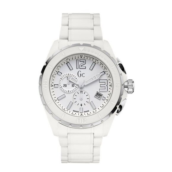 GC Guess Collection X69001L1S Sport Class XL-S Watch White Ceramic